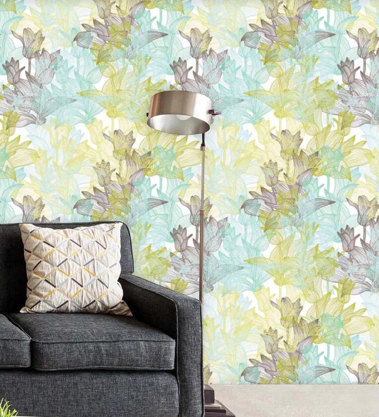 18 Feet Tulip Floral 300 Gsm Wallpaper Roll