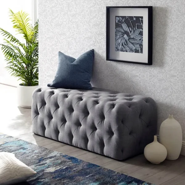 Diva Ashwood upholstered bench