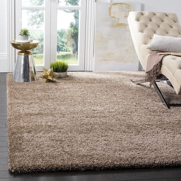 Brown Shaggy Floor Runner