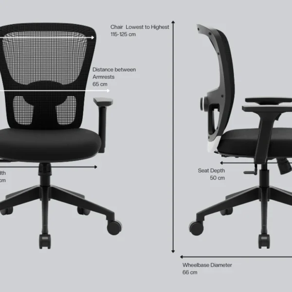 Jupiter Go Mid Back Evolutionary Ergonomic Office Chair
