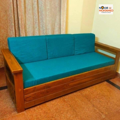 Quartz 3 Seater Wooden Sofa