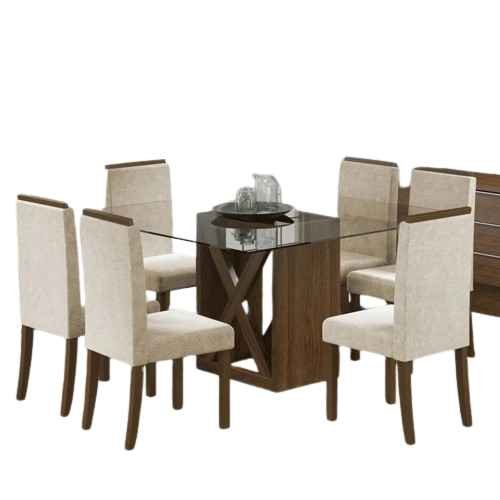 6 Seater Glass Dining Table Sets