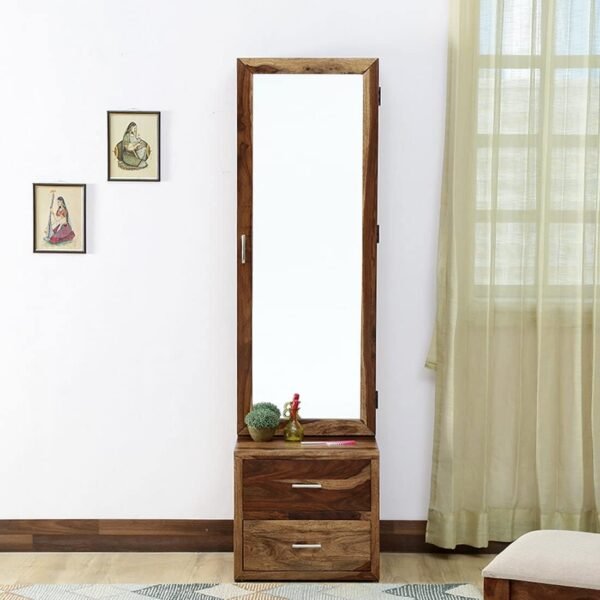 Aberdeen Sheesham Wood Dressing Table with Storage and Drawers