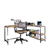 L Shape Study Table