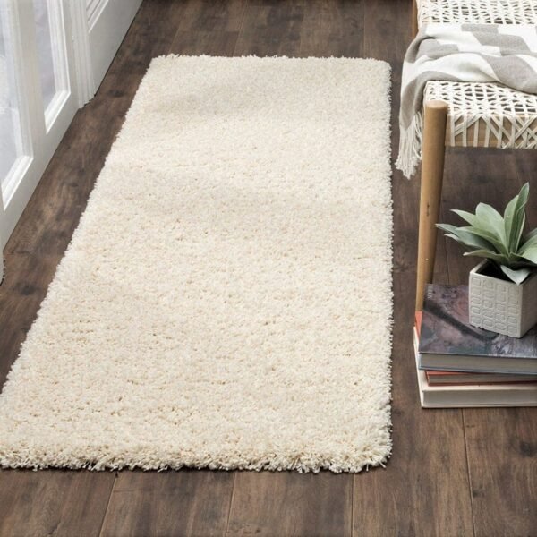 Ivory Soft Shaggy Runner