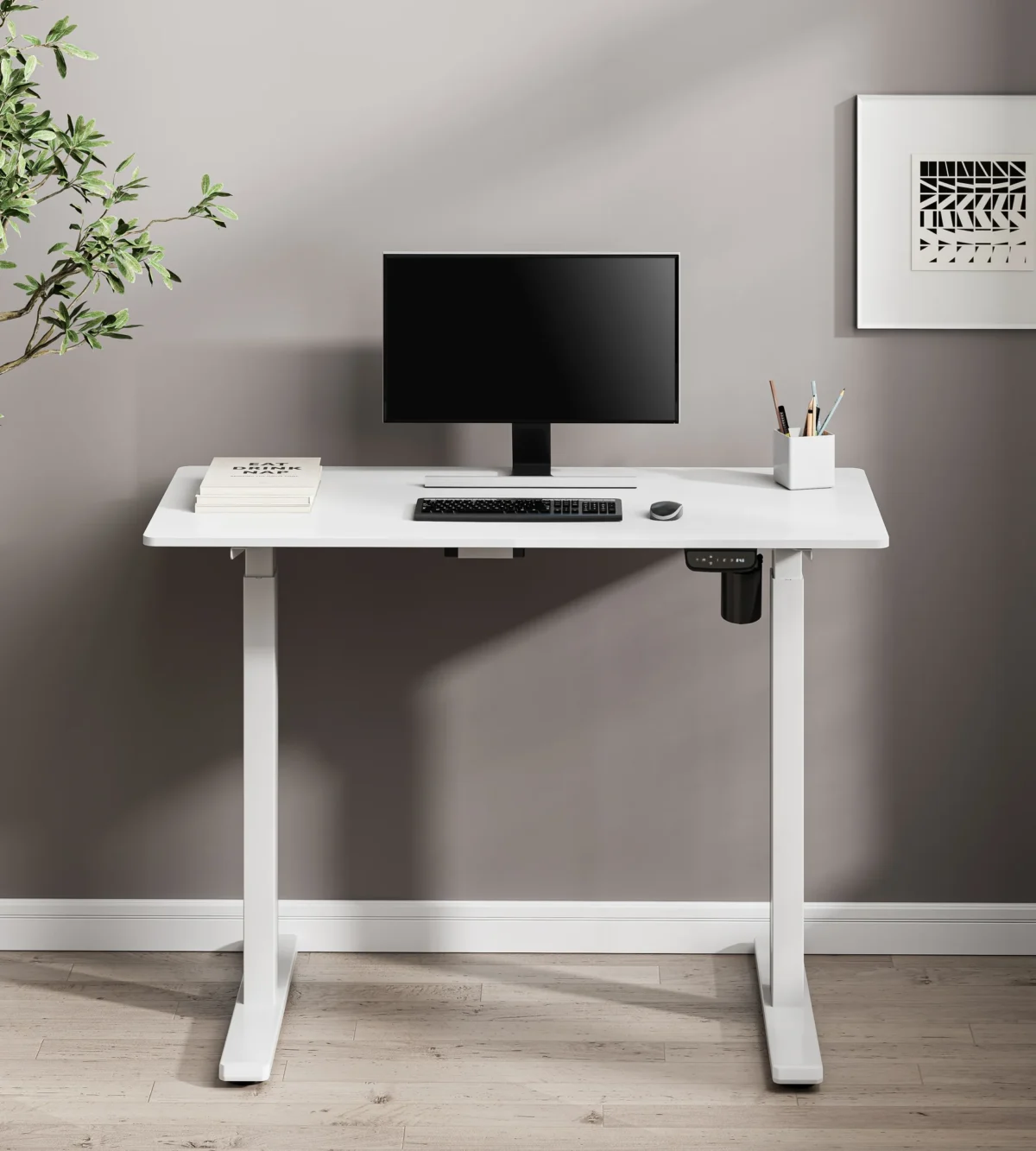 Bristol Single Motor Height Adjustable Electric Study Table