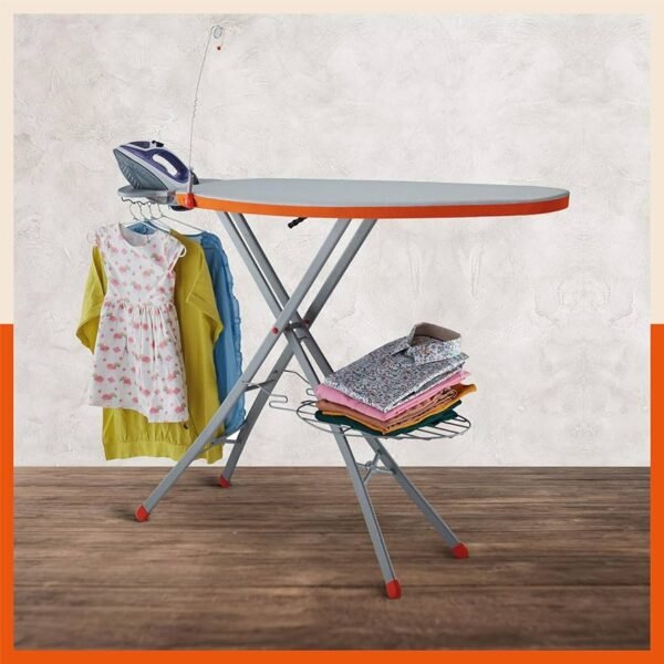 X-Pres Ace Pro-Extra Large Foldable Ironing Board with Aluminised Ironing Surface Teal and Black