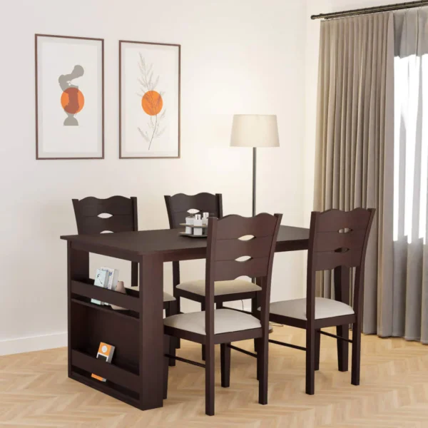 Advin Folding Dining Table Set 4 Seater