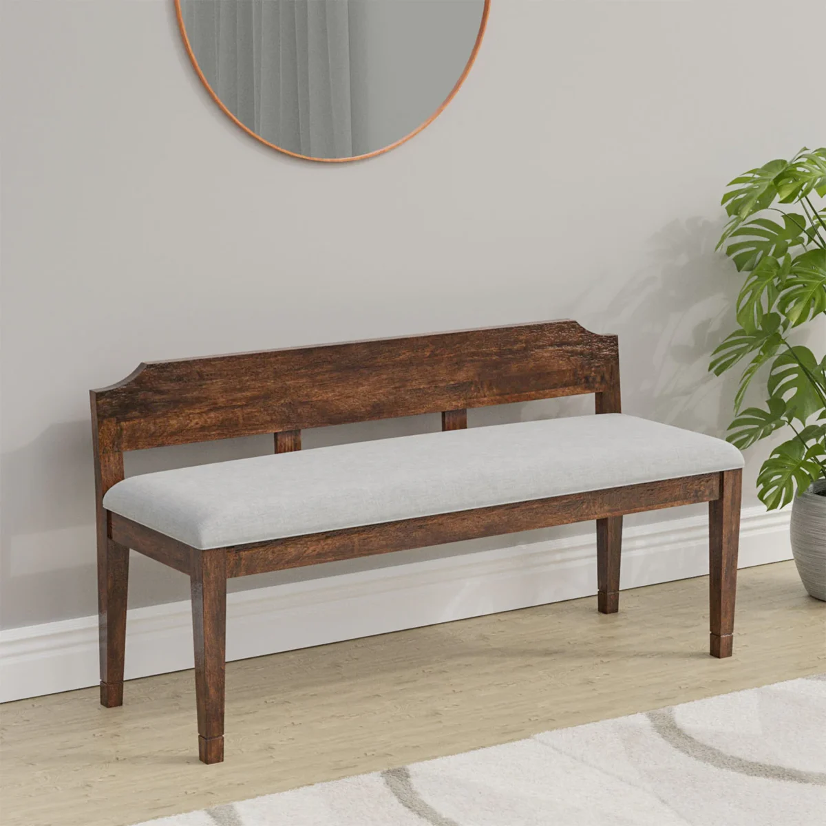 Reyes Bench With Back Rest
