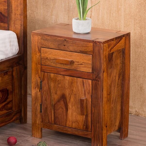 Adolph Solid Wood Bedside Table