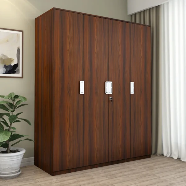 Nora Engineered Wood 4 Door Wardrobe