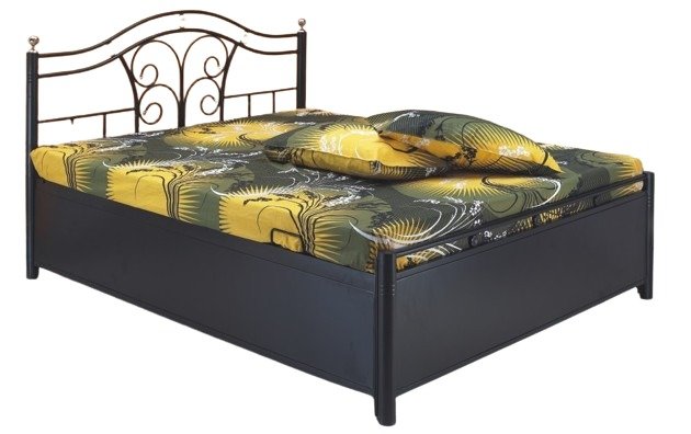 Metal And Steel Double Bed