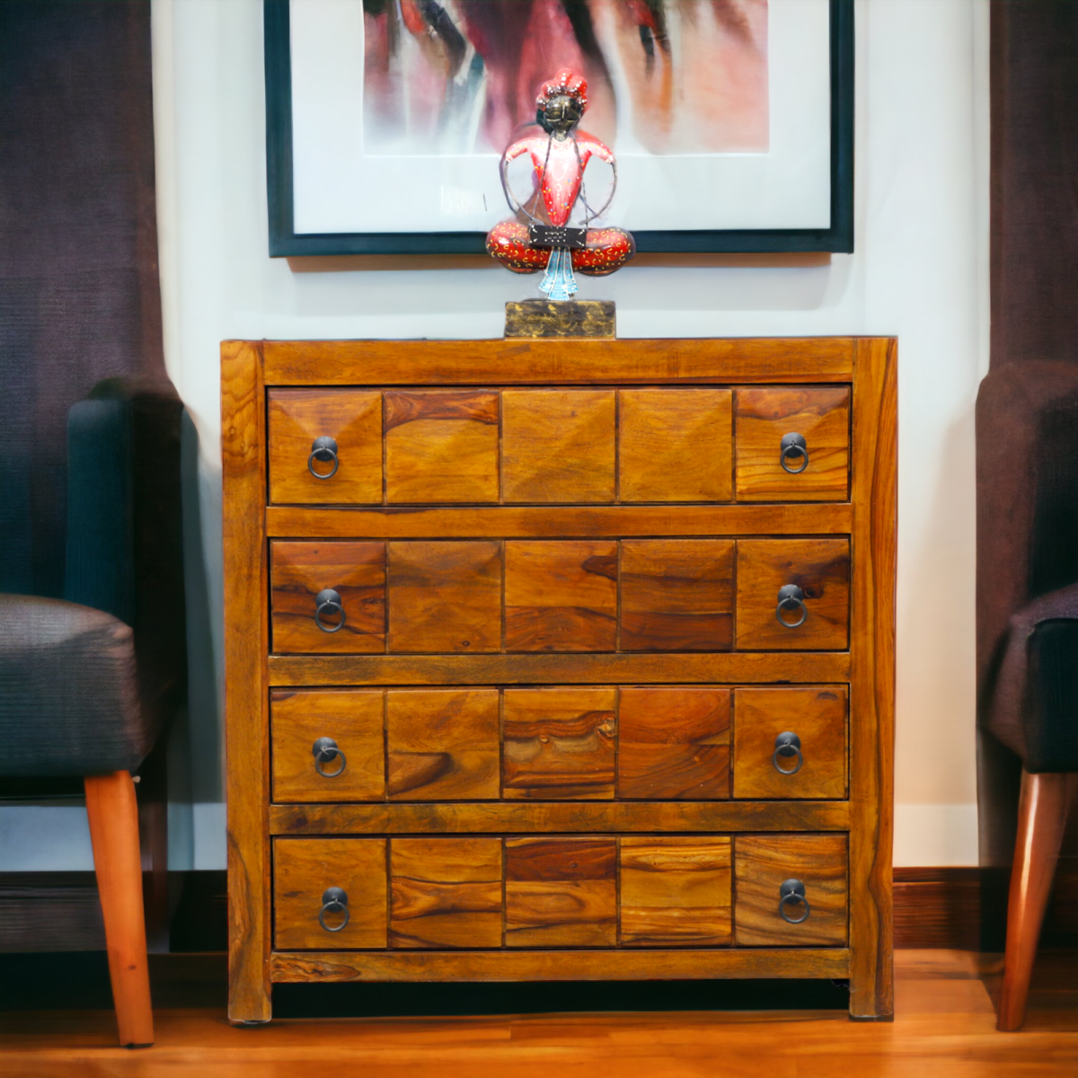 Jett 4-Drawer Wooden Chest Of Drawers