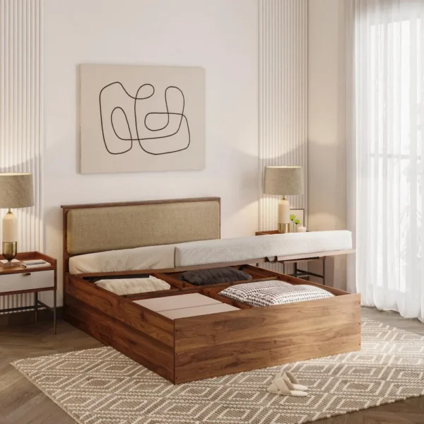 Wagner Upholstered Bed With Side Storage