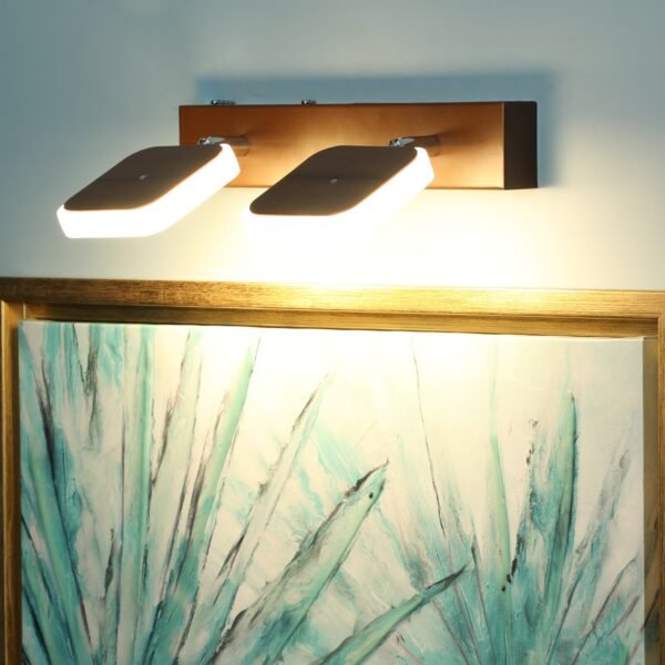 Square Steel Brown Picture Lights