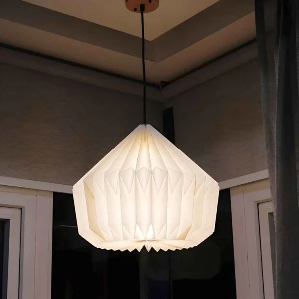 Eloide off-White Origami Metal Pendant Lamp