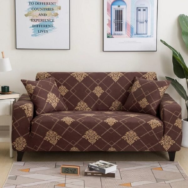 Hester Classic Textured Solid Colored Polyester Seater Sofa Cover