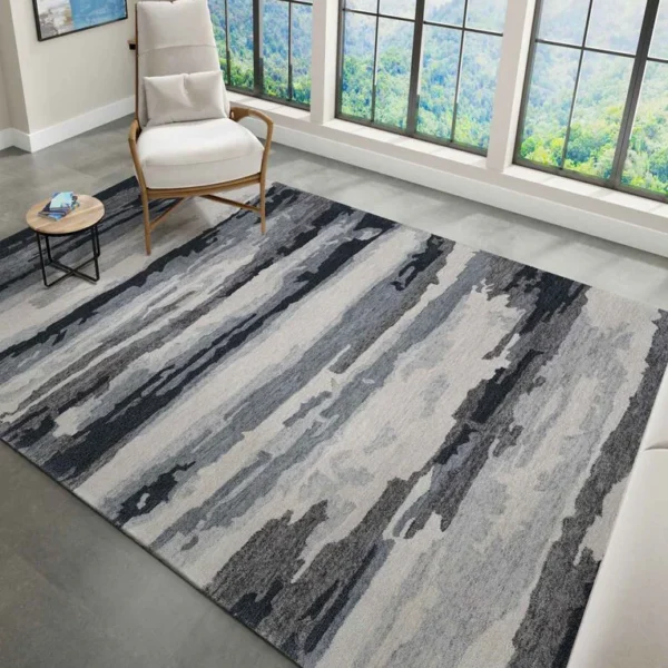 Cherokee Grey Abstract Carpet