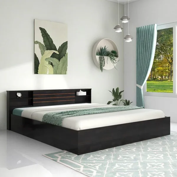 Brixton Sheesham Wood Bed With Box Storage