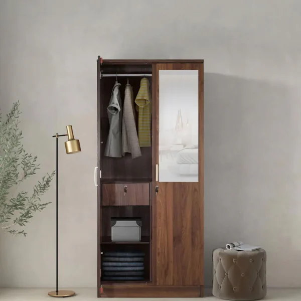 Cambrey 2 Door Wardrobe with Mirror
