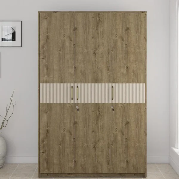 Scarlet Engineered Wood 3 Door Cupboard