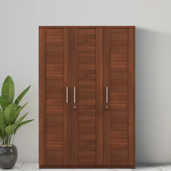 Kayden 3 Door Multi Utility Wardrobe With Lock