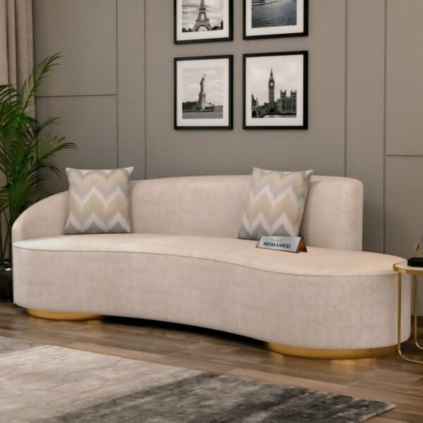 Osbert 3 Seater Curved Sofa
