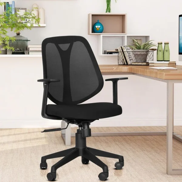 Taurus Breathable Mesh Ergonomic Chair in Black Colour