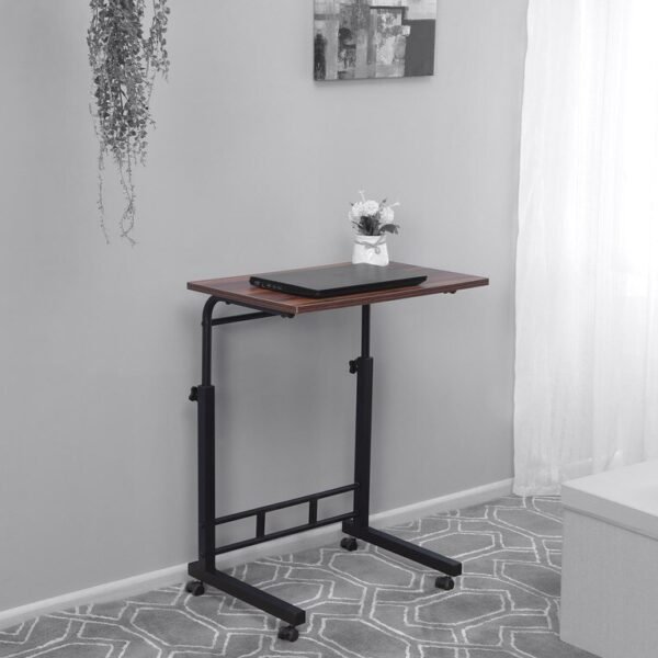 Verto Small Height Adjustable Study Table in Coach Wood Finish
