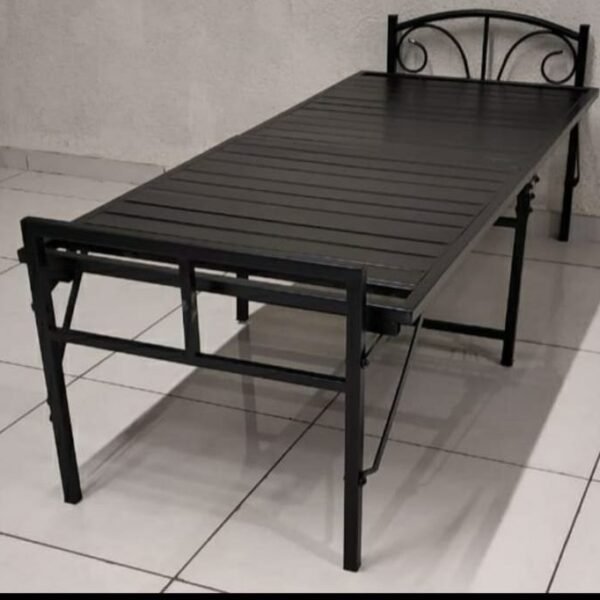Honey Touch Folding Powder Coated Metal Queen Bed